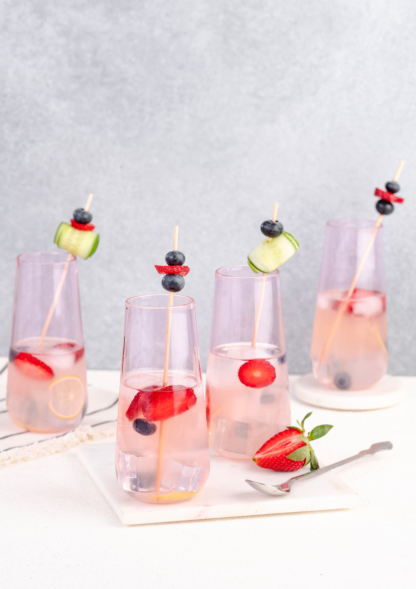 Juliette Cocktail Glasses Round - Pink