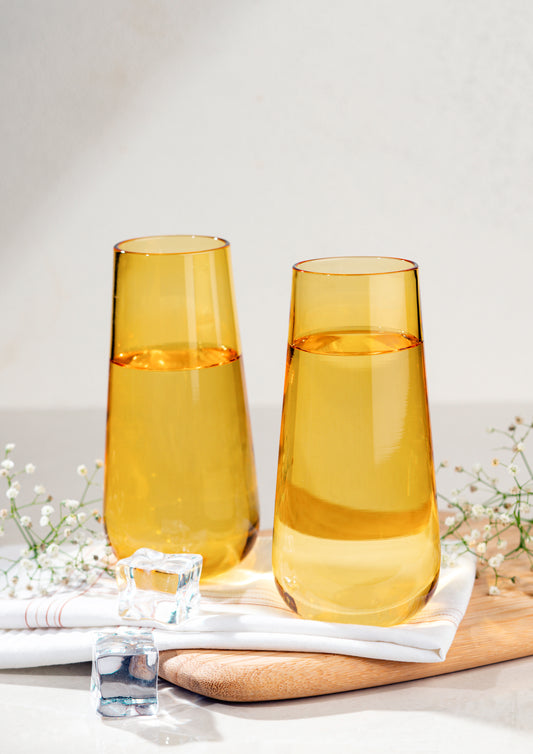 Juliette Cocktail Glasses Round - Yellow