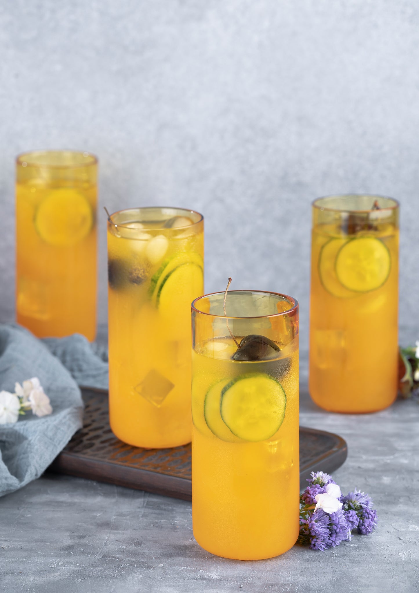 Juliette Cocktail Glasses Tall - Set of 6 - Yellow