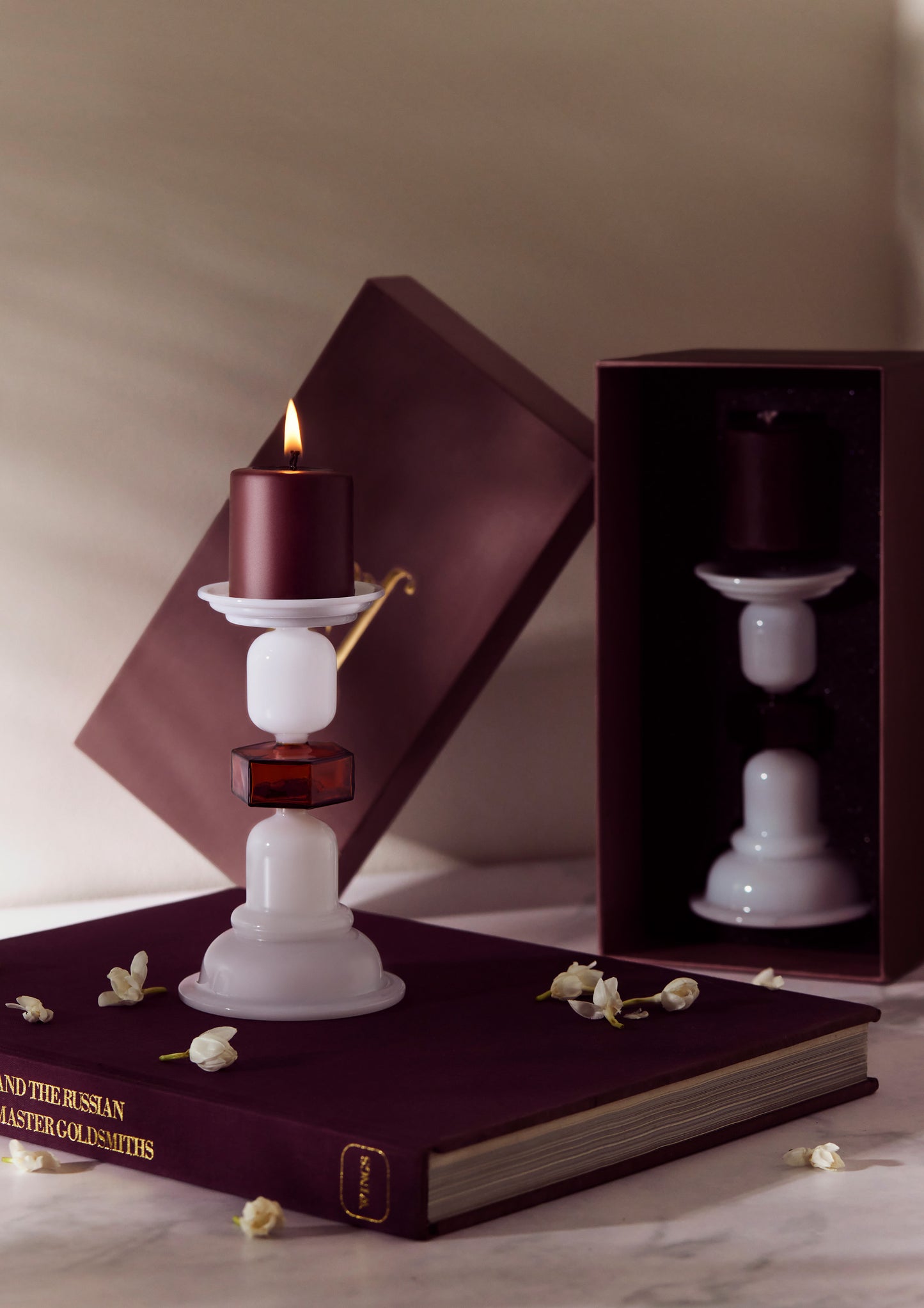 Kanak - Candle Stand - Amber Pillar