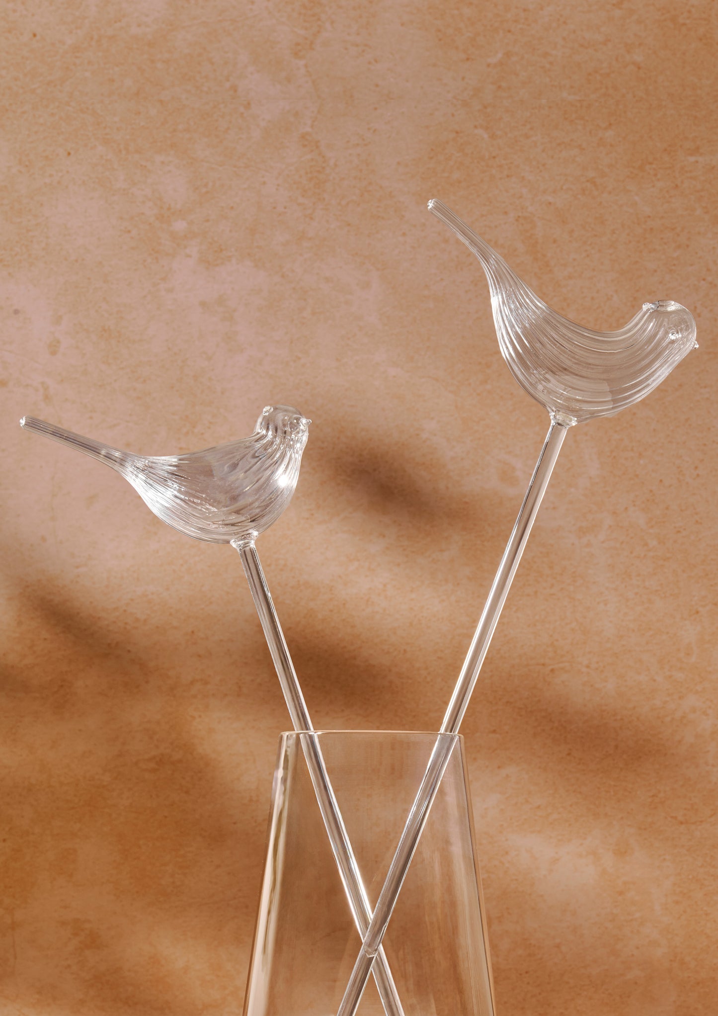 Birdsong Decorative Glass Birds Set for Home and Garden Decor