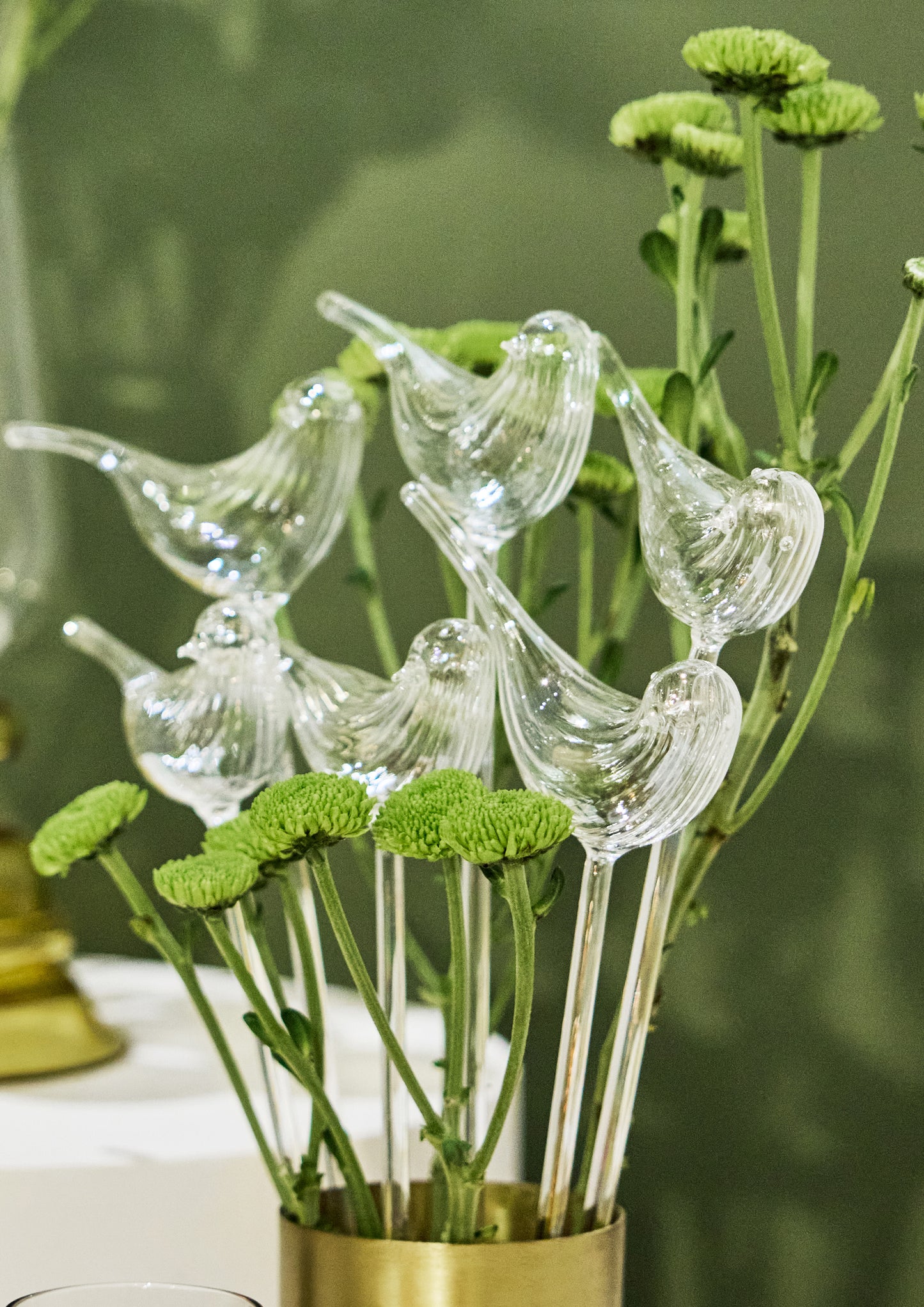 Birdsong Decorative Glass Birds Set for Home and Garden Decor