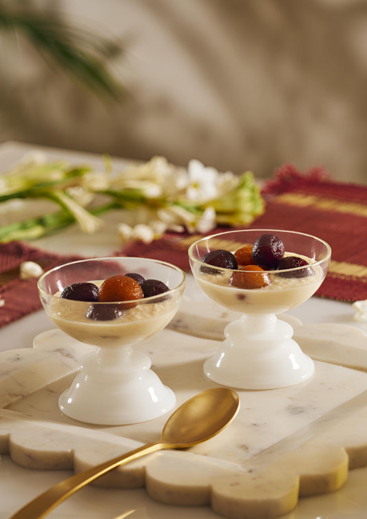 Kanak Desert Bowl - Clear/White