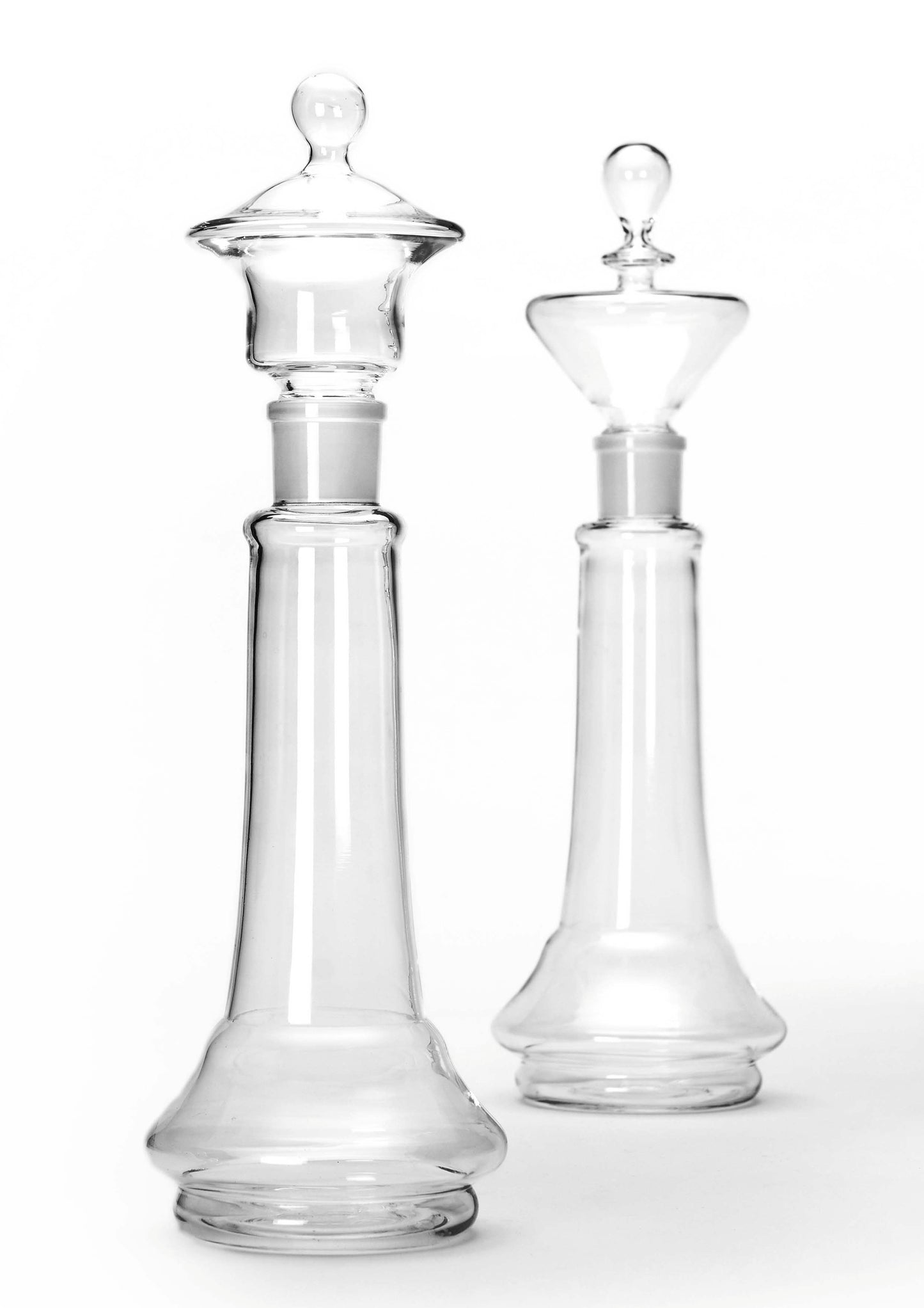 Chess shaped decanters Glass Forest