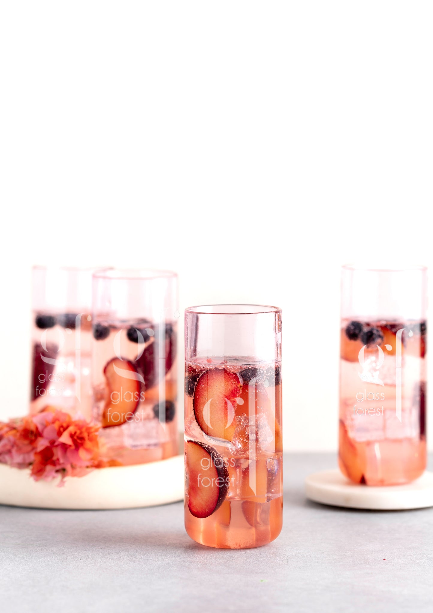 Juliette Cocktail Glasses Tall - Set of 6 - Pink