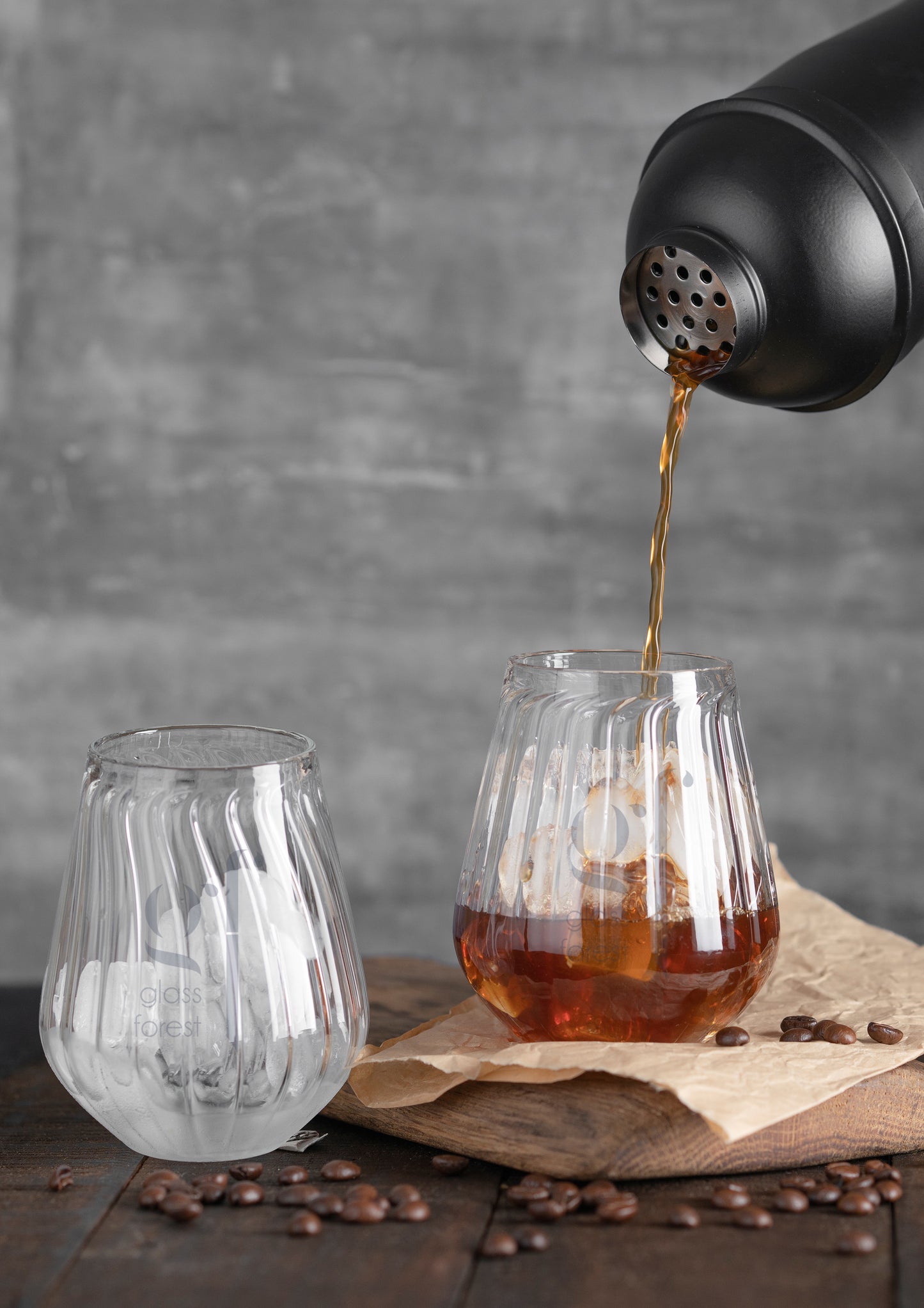 Firdaus Stemless Glasses - St ribbed - Set of 4