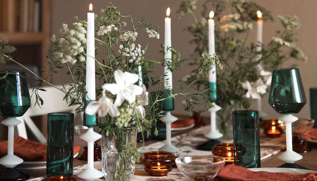 emerald glass décor
