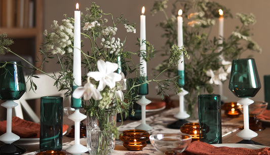 emerald glass décor