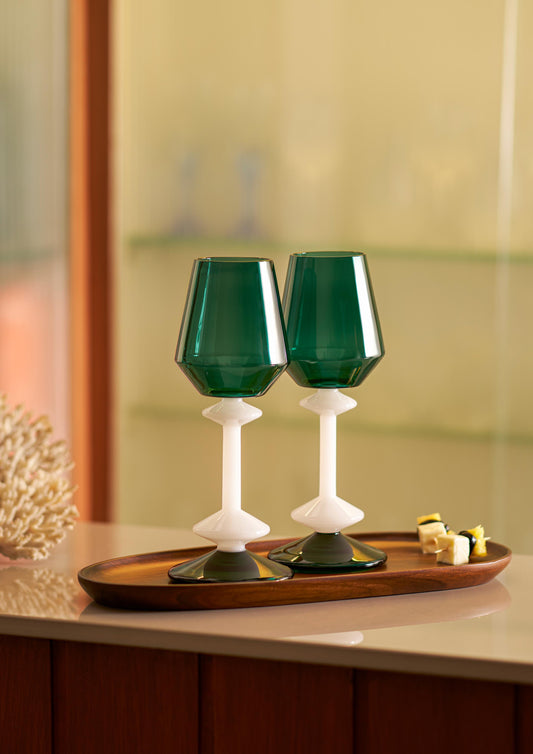 Emerald Wine Glass