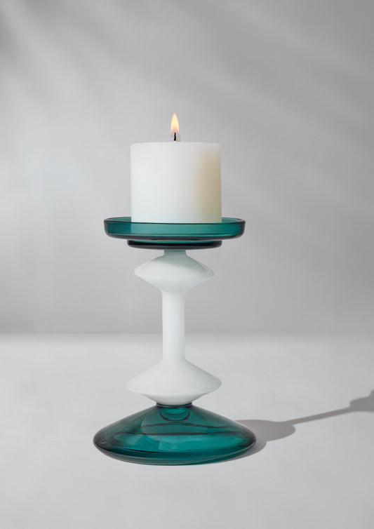 Emerald Pillar Candle Stand (long)