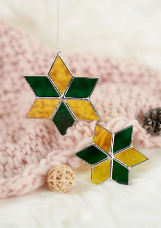 Stella - Christmas stars - Green | Yellow