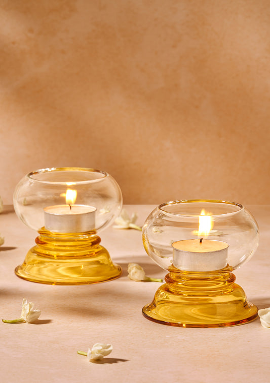 Kanak  Yellow Clear Votive