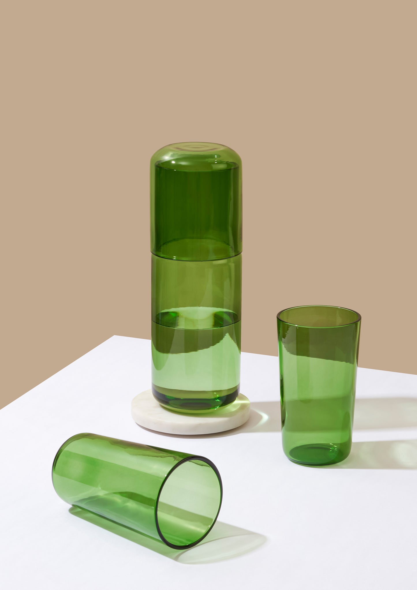 Juliette Carafe & Glasses - Green