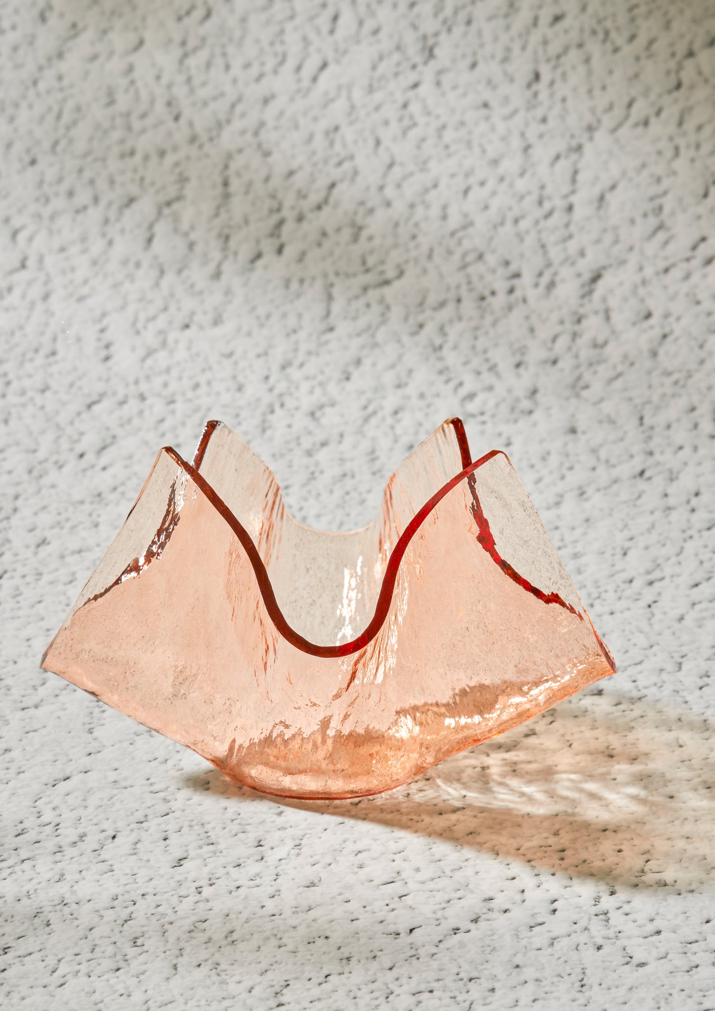 Crumpled votive - Peach