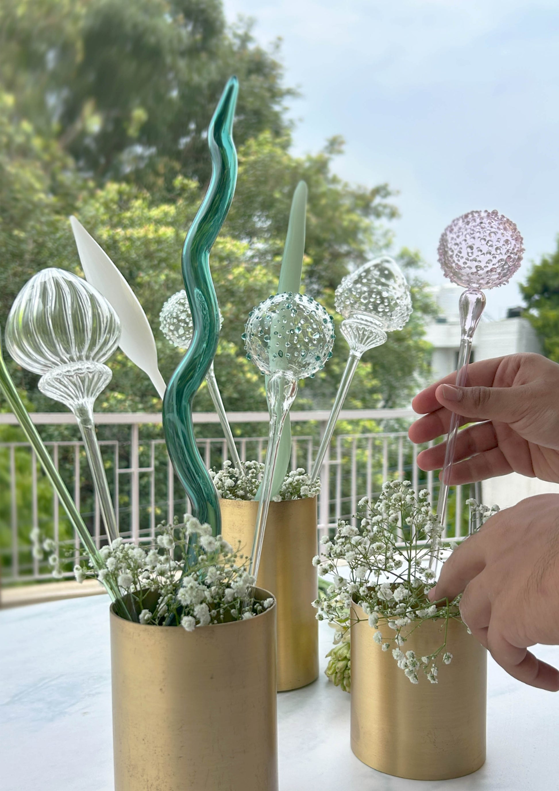 Glass-Forest botanical stems styled in natural light

