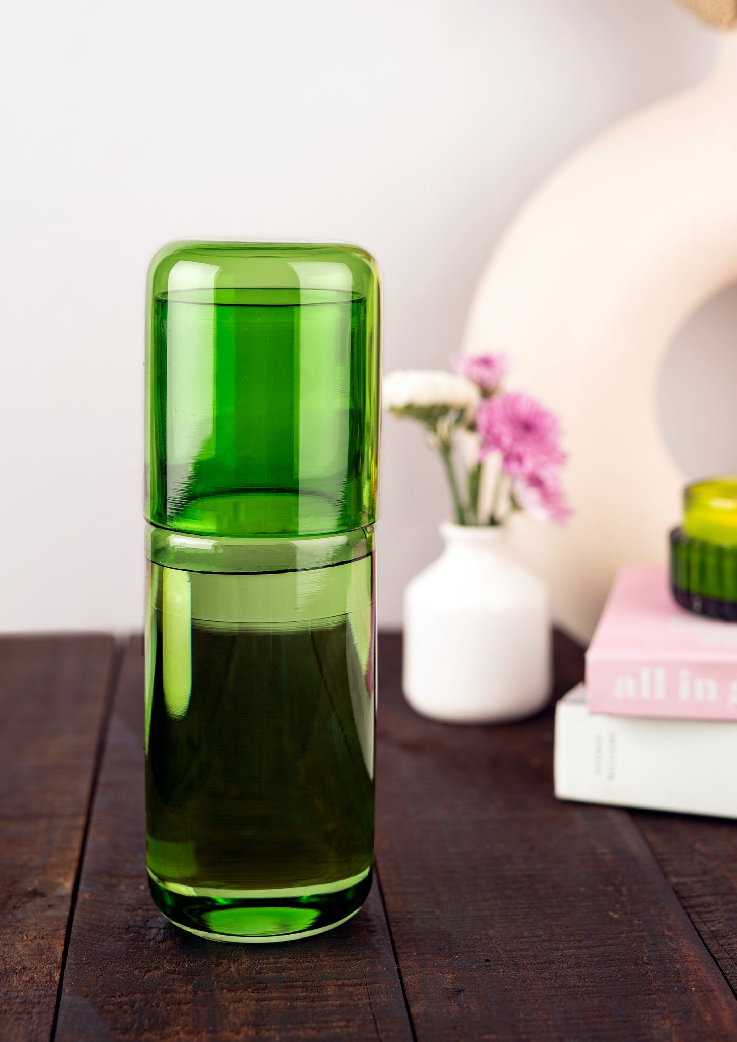 Juliette Carafe & Glasses - Green