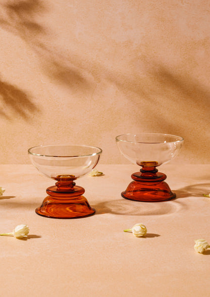 Kanak Desert Bowl - Clear/Amber