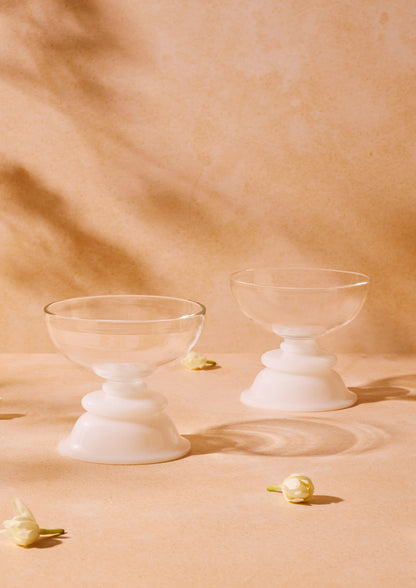 Kanak Desert Bowl - Clear/White