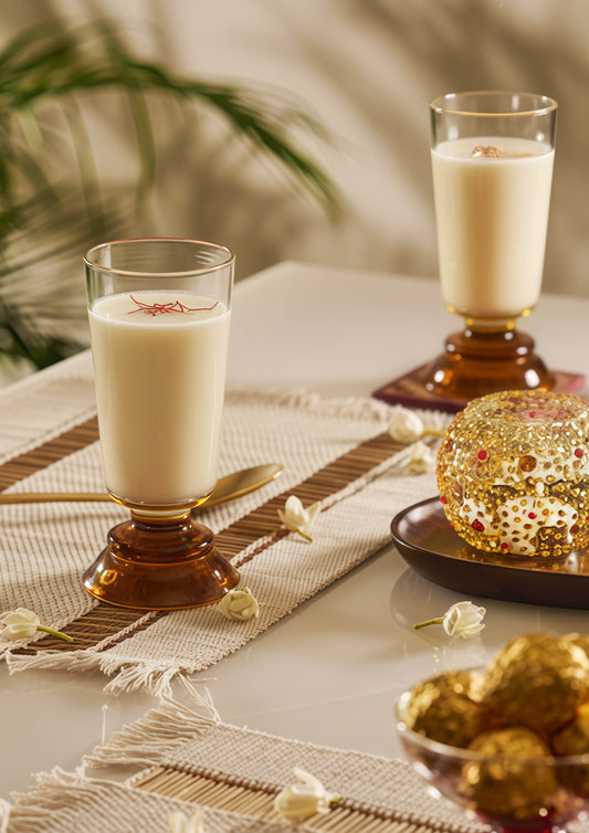 Kanak Drinking Glass - Clear/Amber