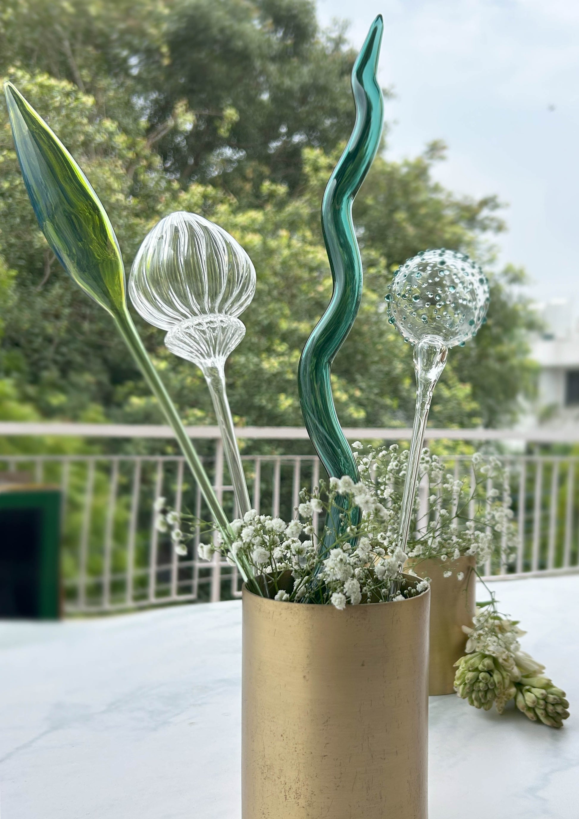 Glass-Forest botanical stems styled in natural light

