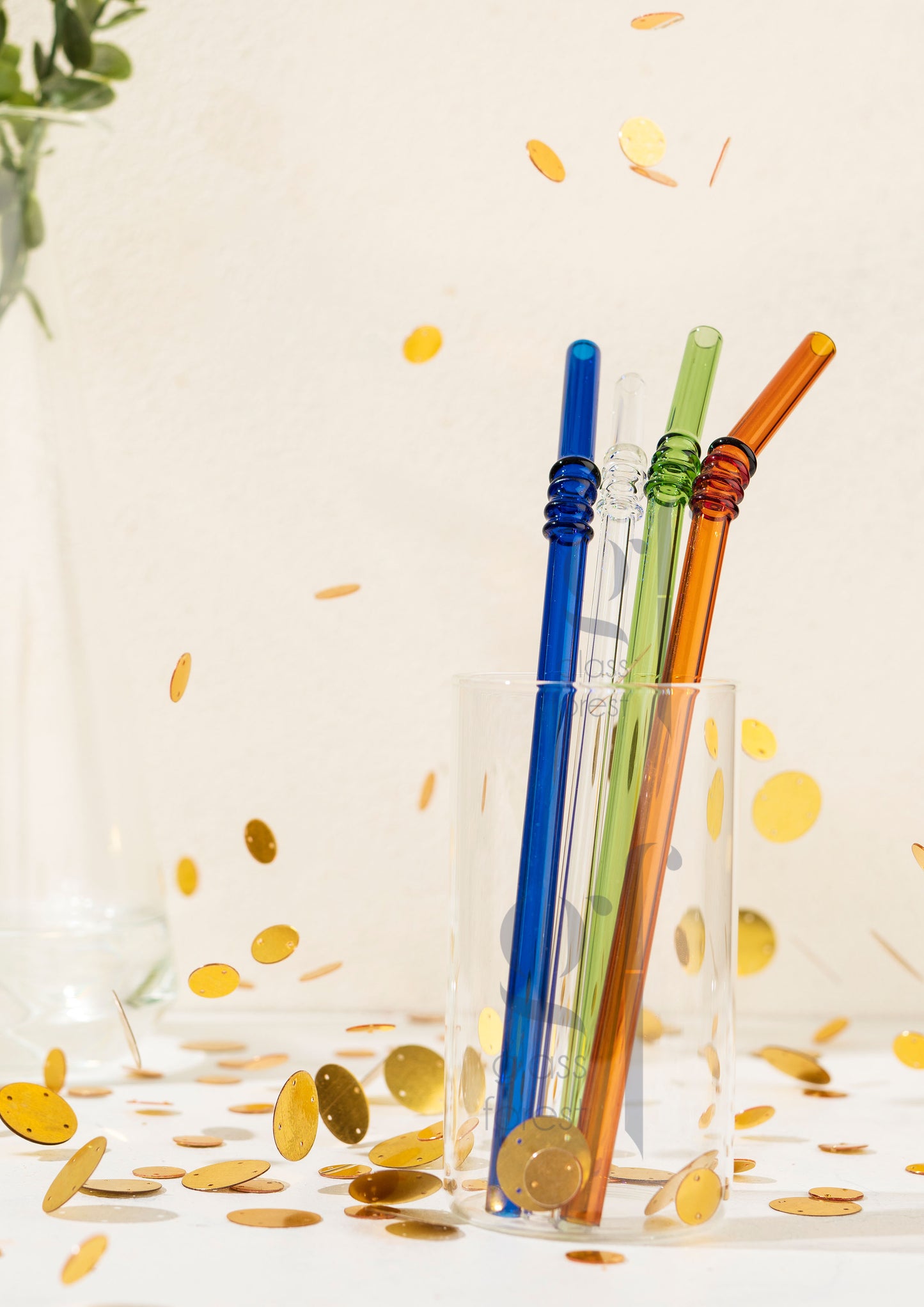 Straws Coloured - Set of 4