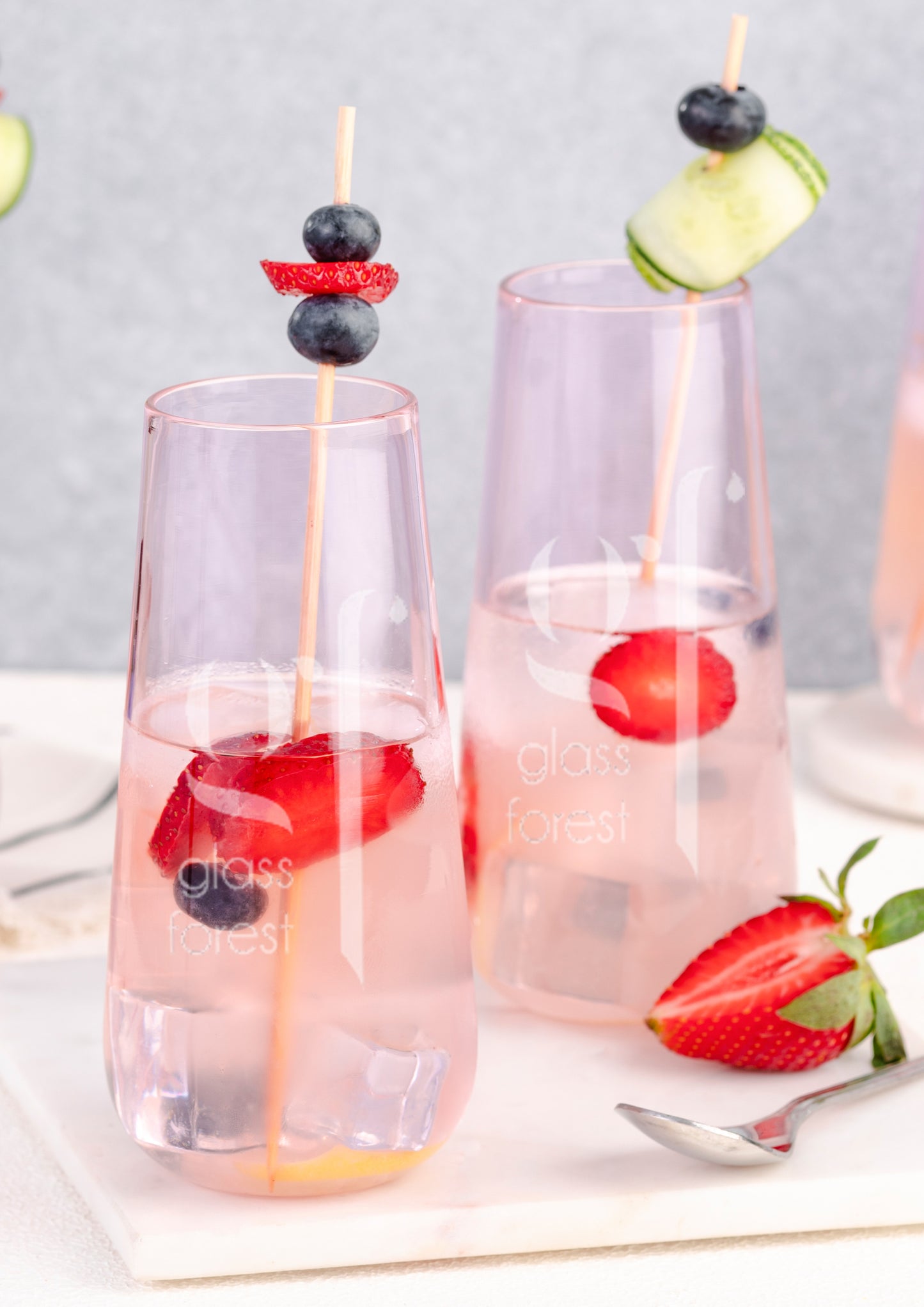 Juliette Cocktail Glasses Round - Set of 6 - Pink