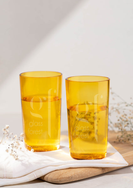 Juliette Glasses - Yellow, Amber, Teal (Set of 6)