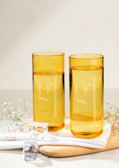 Juliette Cocktail Glasses Tall - Yellow