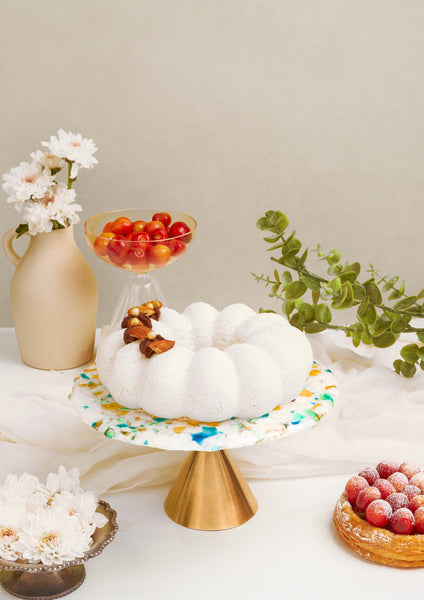 Wonderland - Cake Stand Blue Green